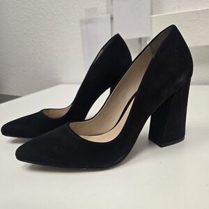 Vince Camuto Black Suede Heels